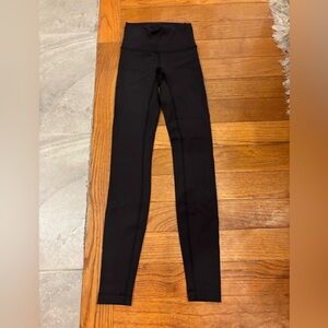 Lululemon Black High Waisted Wunder Under leggings
